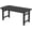 Black-1 Table, variant on MUCHENGHY Heavy Duty HDPE Outdoor Dining Table for 6, Weatherproof Patio Rectangle Table with Umbrella Hole, Fade Resistant, Gray
