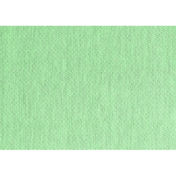 Ahgly Company Indoor Rectangle Solid Emerald Green Modern Area Rugs, 2' x 4'