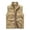Khaki, variant on LIaqionyy Big and Tall Vest for Mens Fleece Lined Sleeveless Jacket Warm Winter Outerwear with Pocket