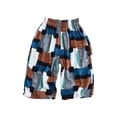 thumbnail image 2 of gljltg Big Boy's Casual Shorts Summer Cotton Classic Fit Elastic Waist Shorts with Zipper Pockets, 2 of 6