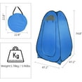 thumbnail image 2 of Portable Pop Up Shower Privacy Tent,Lightweight 1-2 Person Toilet Shower Tents,Changing Room Dressing Tent,Waterproof Camping Shower Tents,with Carry Bag,for Picnic Beach Hiking Fishing (Blue), 2 of 9
