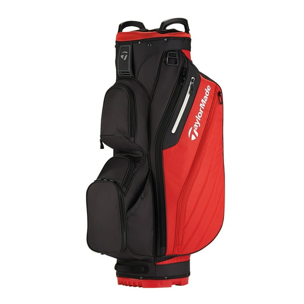 TaylorMade Golf Cart Lite Bag, Black/Red