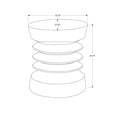 thumbnail image 3 of Monarch Specialties - Table D'Appoint, 25"H, Intérieur Ou Extérieur, Table D'Appoint, Bout, Chambre À Coucher, Salon, Table De Nuit, Rond, Gris, Contemporain, Moderne, 3 of 5