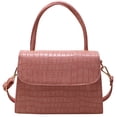 thumbnail image 1 of Bolso de mano pequeño de piel de cocodrilo para mujer, bolso de hombro, clásico, tipo billetera, con asa superior, de piel sintética, con cremallera, 1 of 7