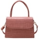 thumbnail image 1 of Bolso de mano pequeño de piel de cocodrilo para mujer, bolso de hombro, clásico, tipo billetera, con asa superior, de piel sintética, con cremallera, 1 of 7