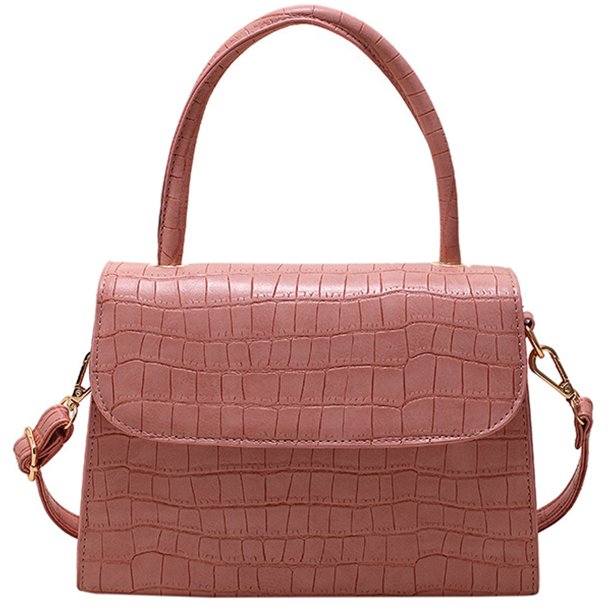 Bolso de mano pequeño de piel de cocodrilo para mujer, bolso de hombro, clásico, tipo billetera, con asa superior, de piel sintética, con cremallera