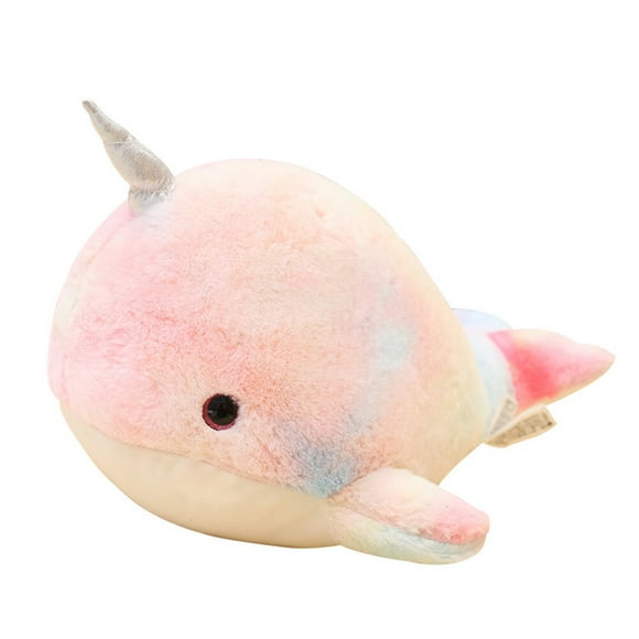 MasteelfCA 25cm Lovely Narwhal Plush Toy Pretty Stuffed Animal Doll Present for Kids