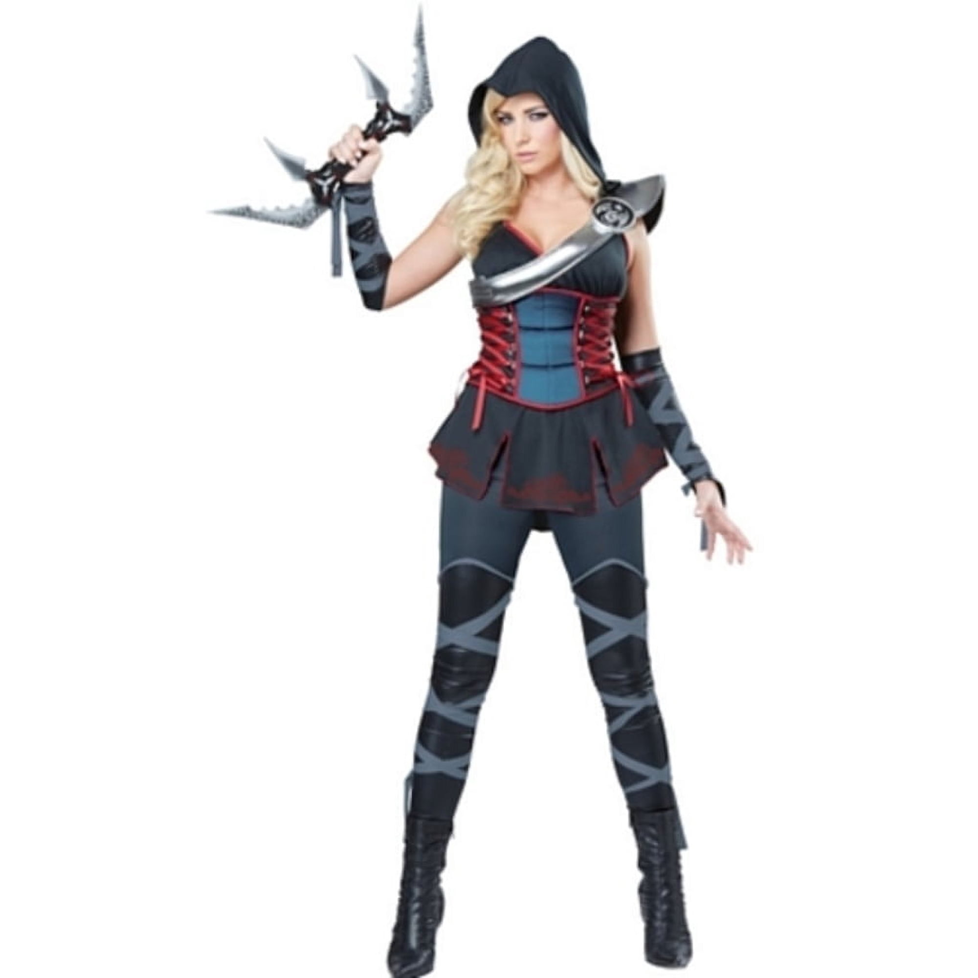 Black Sexy Ninja Costume California Costumes 1357 Black/Red