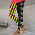 thumbnail image 2 of BiZtdJrK Daily Sales Clearance Workout Leggings for Women2025 Carnival Outfits Mardi Gras Funny Mask Graphic Print Stretchy Tights Gym Casual High Waist Yoga Pants Multicolor M, 2 of 5