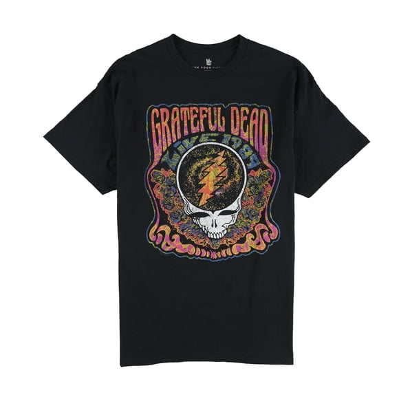 Camiseta gráfica Grateful Dead para hombre de comida chatarra negra XS