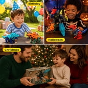 Dimoarch Boys Dinosaur Transforming Robot Toys for 3 4 5 6 7 8 Years Old Kids, 5-in-1 Dino Take Apart Transform Toys,STEM Educational Toys for Boys 3-6 Birthday Gift