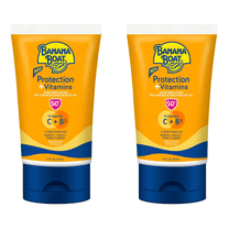 Banana Boat Protection   Vitamins Sunscreen Lotion SPF 50 4.5 fl oz (2 Pack)
