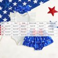 thumbnail image 3 of Paguaki Baby Girl 4th of July Outfits Independence Day Cute Print Short Sleeve Top Skirt Headband 3-Piece Set, 3 of 4
