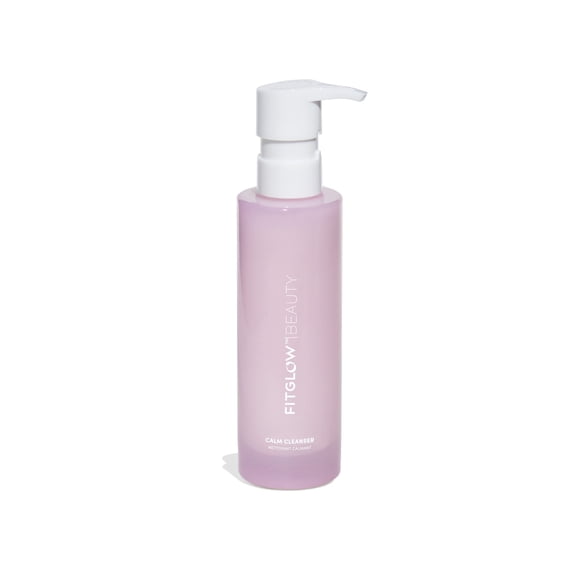 Limpiador calmante de belleza Fitglow | Limpiador facial lechoso suave para pieles sensibles | Jabón facial hidratante y equilibrante con ceramidas y pepino | Desmaquillante | Sin fragancia a base de