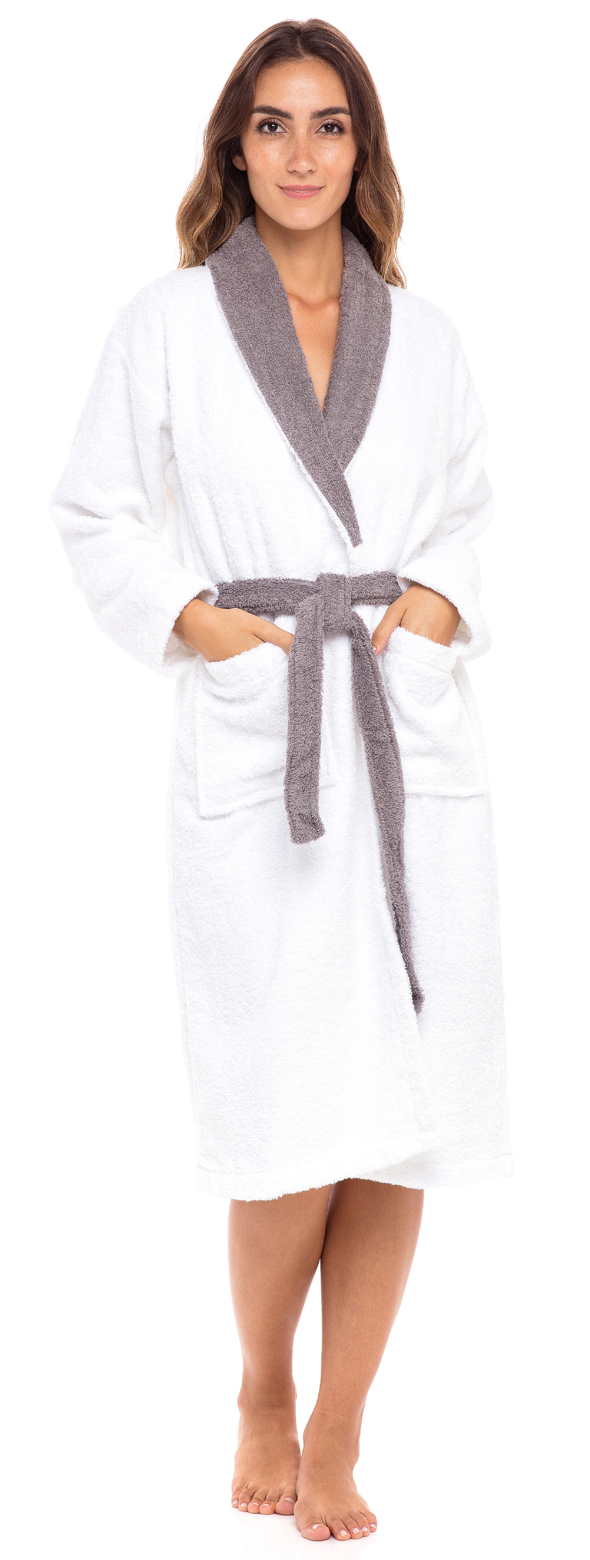 White towel dressing gown womens Clearance