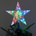 thumbnail image 4 of piezas de estrella de plástico árbol de Navidad color brillante batería luminosa o decoración de árbol de Navidad de cinco estrellas USB (21 cm), 4 of 5