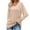 Khaki, variant on ATOYSOY Outwear Solid Color Pullover V Neck Shirts Fall Winter Loose Blouse for Women Casual Dress Sweatshirts Long Sleeve Tops Trendy Black L