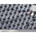 thumbnail image 3 of Soimoi Gray Cotton Duck Fabric Stripe & Square Geometric Printed Fabric 1 Yard 42 Inch Wide, 3 of 3