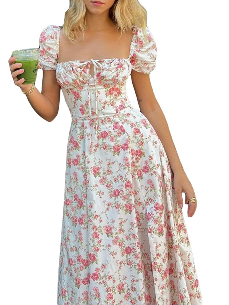boho cottagecore dress Victorian Dress, Colonial Style Maxi Dress, Petite Boho Dress, Cottagecore Gown, Multiway Long Look, Honeymoon Outfit