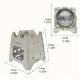 thumbnail image 3 of Folding Stainless Windproof Burning Stove Camping Furnaces Backpacking Picnics Firewood Stove Cooking Burners, 3 of 8