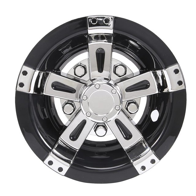 Cubierta para rueda de carrito de golf de 8 pulgadas shaofei con Diseño de 5 radios cromo negro