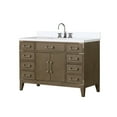 thumbnail image 2 of Laurel 48 in W x 22 in D Grey Oak Single Bath Vanity, Cultured Marble Top, and Faucet Set, 2 of 5
