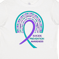thumbnail image 4 of Inktastic Suicide Prevention Awareness Rainbow Ribbon with Hearts Boys or Girls Toddler T-Shirt, 4 of 5