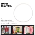 thumbnail image 3 of Silicone O-ring Juicer Replacement Practical Sealing Gasket Rings Reusable Silica Gel White 6 Pcs, 3 of 6