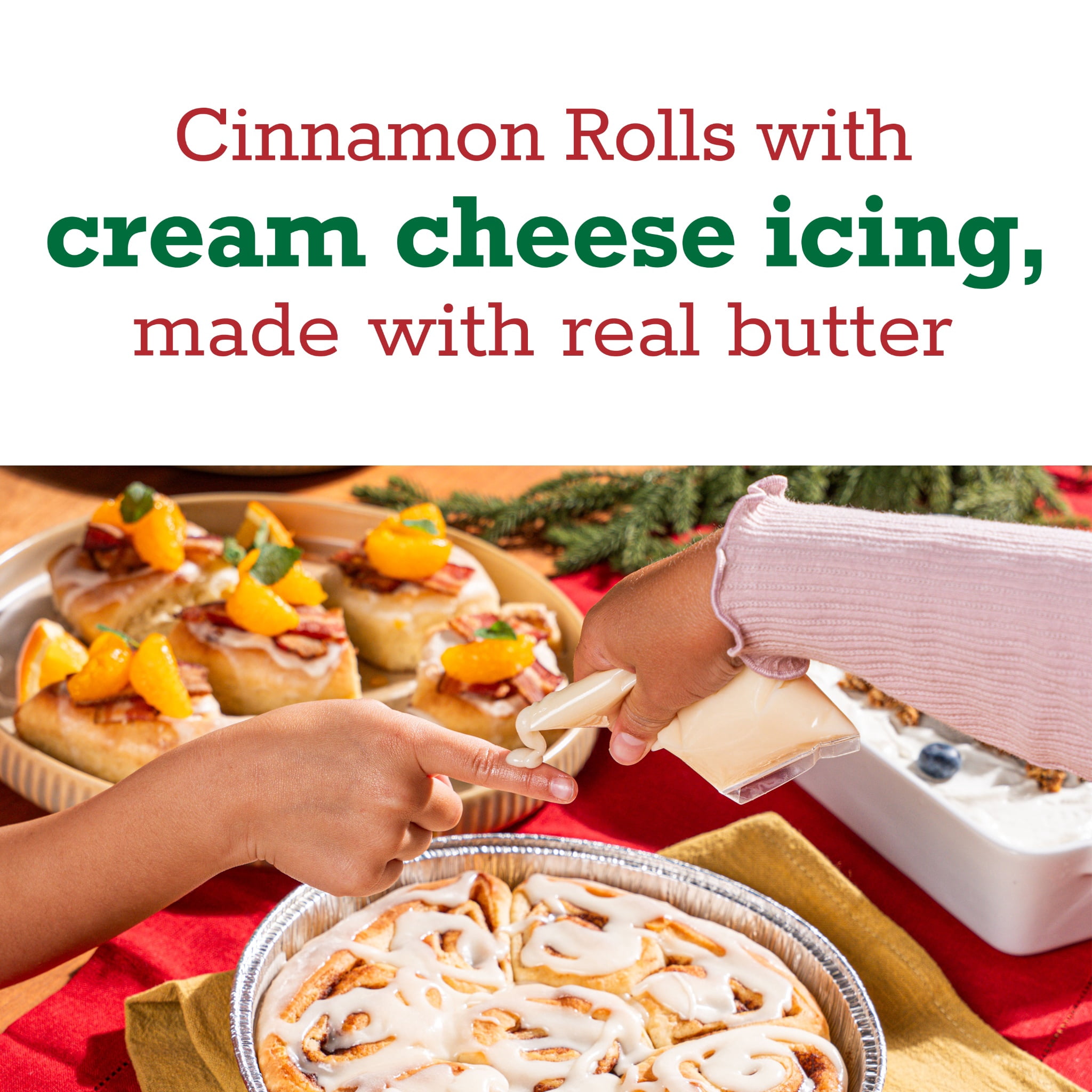 Sister Schubert's Ready-to-Bake Cinnamon Rolls with Cream Cheese Icing, 17 oz, 8 Ct