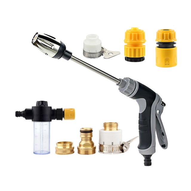 Car Cleaning Pressure Washer Metal Extension Pole Adjustable Nozzle Garden Faucet Pressure Washer Professional Cleaning Tool for Cars Trucks