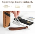 Staight Razer Kit The Cambridge Cutthroat, Razor, Brown, Single Blade Wet Shave - Walmart.com