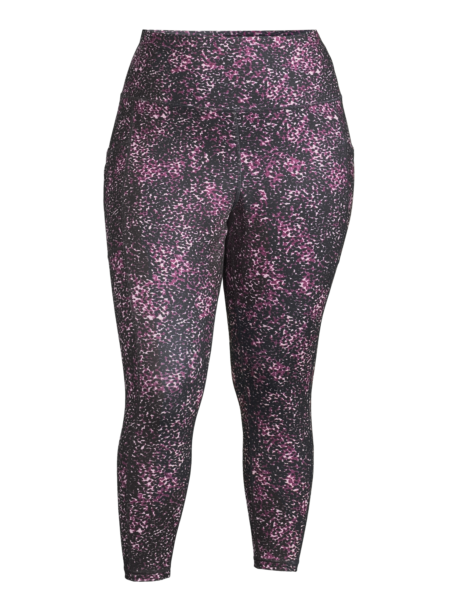 Reebok Women's Plus Size High-Waisted Athletic Leggings with Side Pockets - image 3 of 5