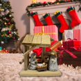 thumbnail image 6 of Almencla Christmas Nativity Scene Statue Desktop Ornament Gift Christmas Decor Artwork Wood Resin Sculpture for Home Bookshelf Bedroom, 6 of 8