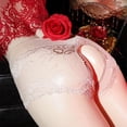 thumbnail image 6 of Homenesgenics Underwear for Women Plus Size under $10 Women's Mid-waist Sexy Lace Open Transparent Panties Briefs Beige L, 6 of 6