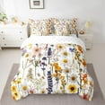 thumbnail image 2 of Castle Fairy Boys Girls Colorful Flowers Daisy Twin Bedding Sets 7-Piece,Chic Floral Blossoms Bedding Comforter Set Microfiber,Spring Garden Breathable Sheet Sets,Super Cozy Room Decor,Reversible, 2 of 8