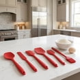 thumbnail image 4 of Unique Bargains 6Pcs Heat-Resistant Dishwasher Safe Kitchen Utensils Red, 4 of 5