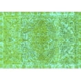 thumbnail image 1 of Ahgly Company Machine Washable Indoor Rectangle Abstract Turquoise Blue Modern Area Rugs, 2' x 3', 1 of 4