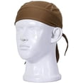 thumbnail image 3 of esafio Sweat-Wicking Head Wrap Dew Rag Skull Cap Quick-Drying Helmet Liner Hats for Men and Women,Coffee, 3 of 7