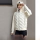 thumbnail image 1 of Chaqueta de plumón de ganso blanco, chaqueta de invierno de moda cálida con rombos, chaqueta informal para deportes al aire libre., 1 of 5