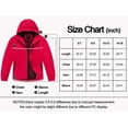 thumbnail image 5 of NEIKU Boys Girls Rain Jacket Lightweight Waterproof Hooded Raincoat Windbreakers for Kids Red 8-9Y, 5 of 7