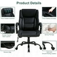 thumbnail image 2 of BestOffice 500lb Ergonomic Office Chair, Big and Tall, PU Leather for Men,  Women(Black), 2 of 7