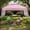 Pink, variant on Spaco 10 x 17.6 Feet Outdoor Instant Pop-up Canopy Tent, Canopy with Dual Half Awnings for Patio, Garden, Backyard, Pink