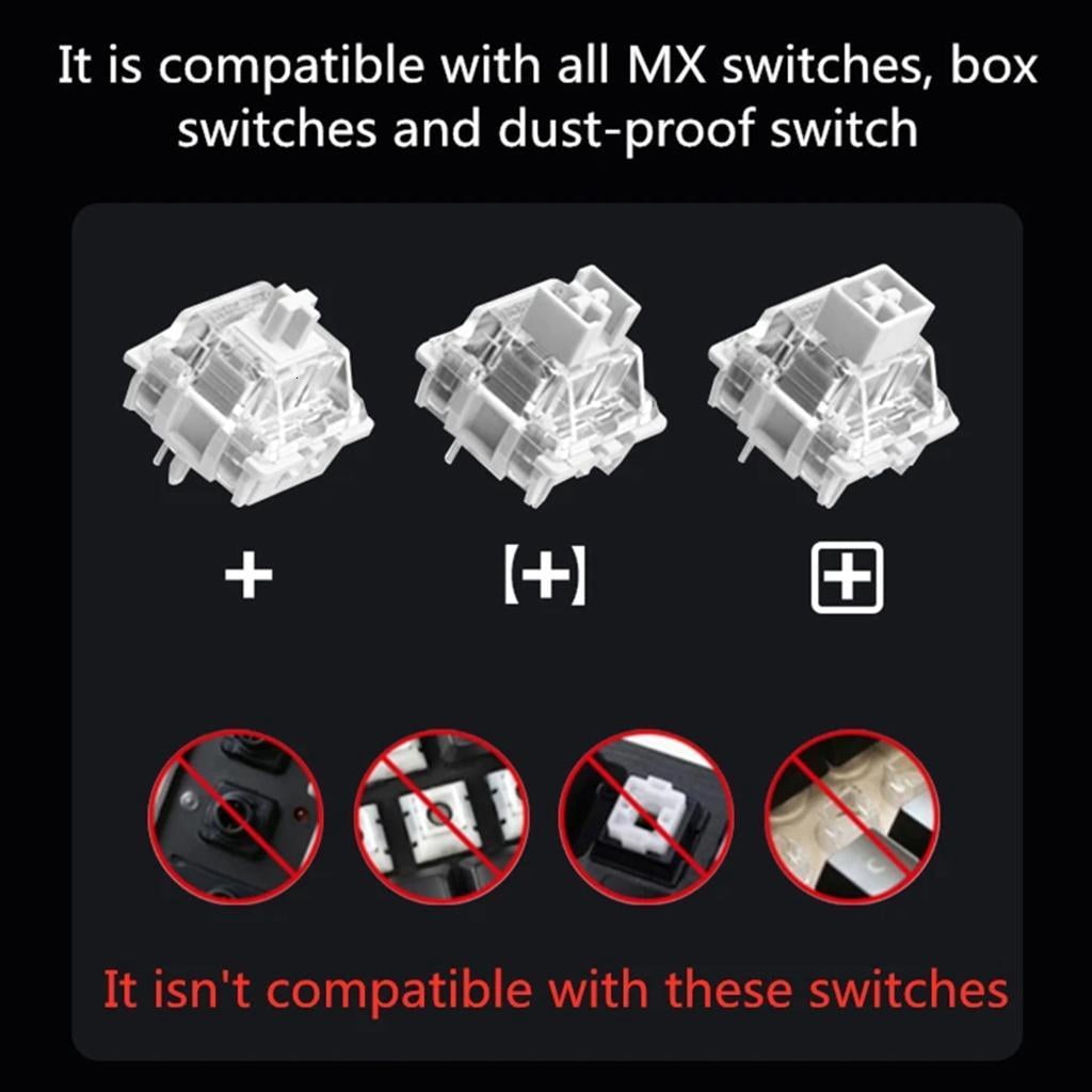 130Key Keycaps Side Print Light Transmitting Keycap Set With Fighting Theme For Unique Mechanical Keyboards