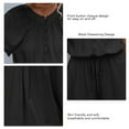 thumbnail image 3 of Short Romper, Casual Jumpsuit Shorts Button Top  For Home Office Beach Black XL, 3 of 6