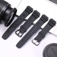 thumbnail image 7 of MJSHUN Resin Strap Compatible with Casio AE-1300 AE-1200 F-108 W-216H AE-1000w SGW-300H AQ-S800W W-800H Men's Watch Band Sport Waterproof Silicone Replacement Bracelet 18mm Watch Band, 7 of 7