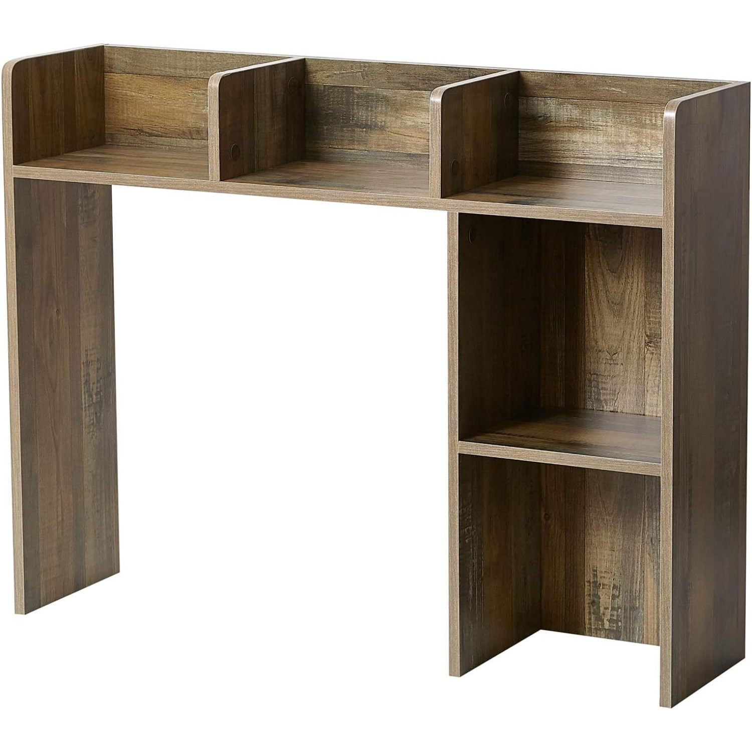 Classic Dorm Desk Bookshelf Rustic