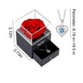 thumbnail image 2 of Fake Roses with Fake Flowers Rose Gift Box Jewelry Set,Simulated Rose Jewelry Gift Box Set, Fake Suitable for Valentines Day, Birthday Gift for Women, Excellent Holiday Gift, Birthday Gift, 2 of 9