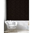 thumbnail image 5 of Ambesonne Bohemian Peel & Stick Wallpaper for Home, Classic Peacock Feathers, 13"x100", Cocoa and Charcoal Grey, 5 of 6