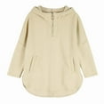 thumbnail image 3 of QUNYINEY Sweatshirt Women Cotton Long Sleeve Solid Hooded Shirts Casual with Pockets Pullover Loose Fit Hoodies Women, 3 of 3