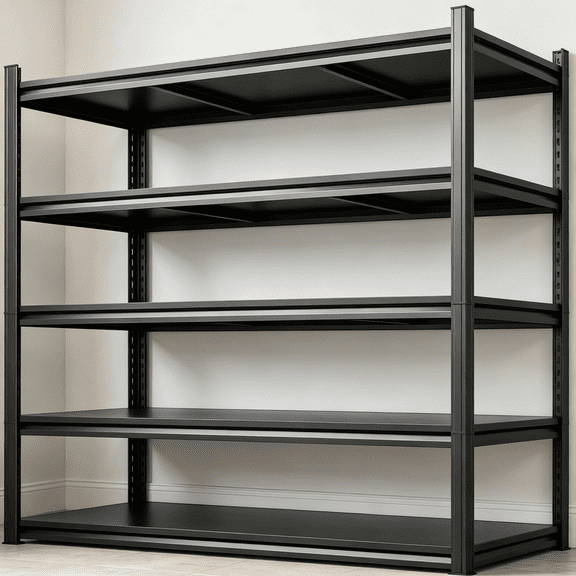 72"H-36"W Metal Garage Shelving-3000LBS 5 Tier Storage Shelves, Adjustable Heavy Duty Shelving Unit&Storage Large Rack,Utility Steel Shelf For Office Warehouse Industrial, 12"D